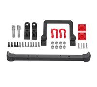 Parachoques delantero trasero de metal 1/10 con hebilla de rescate Accesorio RC apto para Mangniu MN90 MN90K MN91 MN91K MN45 MN45K MN96 MN99 MN99S MN40 Serie Actualización de (Negra)