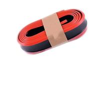 Parachoques Delantero Universal De 2,5M Protector Goma Fibra Carbono Tira Alerón Faldón Lateral Antiarañazos para Coche Faldón Lateral para Automóvil(B Red)