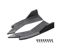 Parachoques Faldón trasero Difusor 48cm Para Mitsubishi Para Lancer Para Evo X Parachoques Delantero Trasero Canard Winglet Alerón Divisor Pegatina Cubierta(Aspecto de fibra de carbono.)