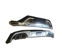 Parachoques Faldón trasero Difusor Para Kia Para Sportage Kx5 2019 2020 Cubierta Parachoques Coche Exterior 4x4 Suv Parachoques Delantero Trasero Adornos Cubierta Ajuste(SILVER BLACK)