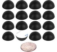 Parachoques hemisferio de silicona platino de 0.75 pulgadas, pies de aislamiento antideslizantes con adhesivo, 20 Duro, paquete de 16