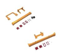 Parachoques Metálico Delantero y Trasero con Soporte Winch para RC 1/12 | Kit Protección Aleación Reforzada Accesorios Mejora para Camión Escala 1:12(Gold)