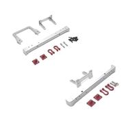 Parachoques Metálico Delantero y Trasero con Soporte Winch para RC 1/12 | Kit Protección Aleación Reforzada Accesorios Mejora para Camión Escala 1:12(Silver)