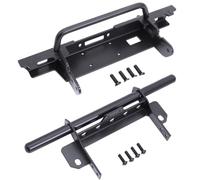 Parachoques Metálicos RC Delantero Trasero Escala 1/10 | Protección Chasis Acero Resistente Soporte Cabrestante Barra Bull Bar Piezas Mejora Todoterreno