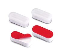 Parachoques para asiento de inodoro con adhesivo fuerte, kit de repuesto, accesorio de amortiguador para uso con bidé, 4 unidades