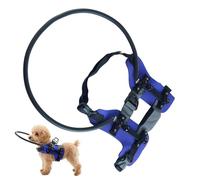 Parachoques para perros ciegos - Collar protector ajustable con tiras reflectantes | anticolisión 360° | Paseo Viaje Entrenamiento Interior Exterior