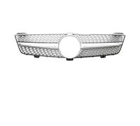 Parachoques Parrilla Para Benz Para CLS Para W219 CLS350 CLS500 CLS550 2009-2011 Rejilla Parachoques Estilo Diamantes Negros Cromados Rejillas Superiores Para GTR(Diamonds-Silver)