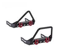 Parachoques RC Compatible con Axial para SCX10 para Traxxas para TRX4 D90 D110 CC01 1/10 RC Crawler Accesorios para Coche Parachoques Delantero Y Trasero De Metal