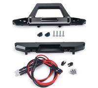 Parachoques RC Compatible con Axial SCX24 AXI00002 para Wrangler 1/24 RC Crawler Car Truck Upgrade Parts Parachoques Delantero Y Trasero De Metal con Luz
