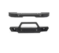 Parachoques RC Compatible con Axial SCX24 para Deadbolt 90081 para JLU AXI00002 para Gladiator 1/24 RC Car Parts Parachoques Delantero Y Trasero De Metal Luz