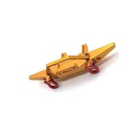 Parachoques RC Compatible con HB ZP1001 ZP1002 ZP1003 ZP1004 ZP1005 ZP1008 ZP1010 Parachoques Delantero De Metal con Gancho De Remolque Piezas De Actualización De Coche RC 1/10(Yellow)