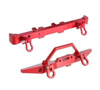 Parachoques RC Compatible con MN para MN128 para Wrangler 1/12 RC Car Parachoques Delantero Y Trasero De Metal Barras Protectoras Piezas Accesorios Actualización