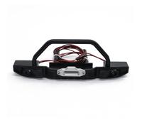 Parachoques RC Compatible con Traxxas para TRX4 para Axial para SCX10 Coche RC Crawler 1/10 Piezas De Mejora: Parachoques Delantero Y Trasero Metal Luz