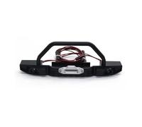 Parachoques RC Compatible con Traxxas TRX4 para Axial SCX10 1/10 RC Crawler Car, Piezas De Actualización, Accesorios, Parachoques Delantero Y Trasero Metal Luz