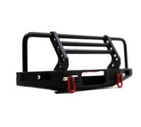 Parachoques RC Compatible con TRX4 para Defender para Axial SCX10 SCX10 II 90046 1/10 RC Crawler Car Upgrade Parts Parachoques Delantero De Metal Ajustable con Luz