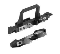 Parachoques RC Compatible con TRX4M TRX-4M 1/18 RC Crawler Car Upgrade Parts Accesorios Parachoques Delantero Y Trasero De Metal con Parrilla Delantera