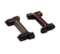 Parachoques RC Para Traxxas Para TRX4M 1/18 RC Crawler Car Latón Negro Delantero Trasero Soportes De Servo Parachoques Soporte Protector Piezas