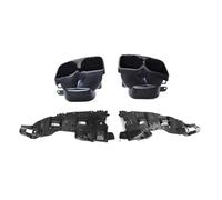 Parachoques Trasero Alerón Difusor Labio Parachoques Trasero Fibra Carbono Terminales Escape para Benz Clase E W212 E260 E300 E400 E63 para AMG 2014 2015 2016(Exhaust Tips)