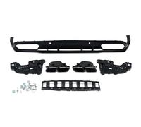 Parachoques Trasero Alerón Difusor Trasero + Puntas Escape para Benz C-Class A205 C205 Coupe C200 C300 C43 C63 para Parachoques Trasero AMG Line 2015-2021