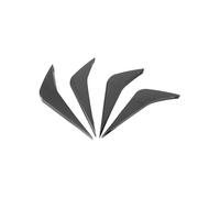 Parachoques Trasero Alerón para Chevrolet para Corvette para C7 2014-2019 Un Conjunto Difusor Parachoques Trasero Aleta Tiburón Pintado Fibra Carbono Negro Brillante(Carbon Fiber Painted)