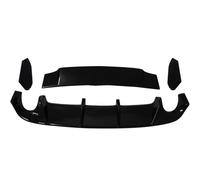 Parachoques Trasero Alerón para VW para Golf MK6 para GTI 2008-2013 Difusor Trasero Negro Brillante Alerón para Parachoques Coche Kit Cuerpo Divisor Plástico(Bright Black)