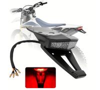 Parachoques Trasero con Luz Trasera y Soporte, 5 Cables LED, Luz de de Giro LED Enduro, Parachoques Trasero, Luz de Freno para Motocicleta