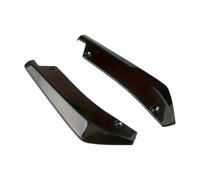 Parachoques trasero Difusor 1 Par Winglets Carbono Extensión Falda Lateral Para Parachoques Delantero Trasero Coche Difusor Alerón Divisor Protector Contra Arañazos Faldón(Negro)