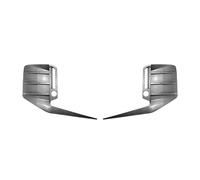 Parachoques trasero Difusor Alerón Embellecedor Ventilación Aire Lateral Parachoques Trasero Para Serie 2 Para M2 Para G87 Cubierta Marco Luz Antiniebla Con Faldón(Aspecto de fibra de carbono.)