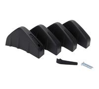 Parachoques Trasero Difusor para Hyundai para Veloster 2014-2021 Parachoques Trasero Labio Difusor Divisor Alerón Aletas De Tiburón(Negro)