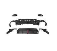 Parachoques trasero Difusor Para Serie 2 Para G42 Para MSport 2022-2025 Difusor Parachoques Trasero Alerón Negro Brillante Con Puntas Silenciador Escape Plateado Claro