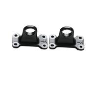 Parachoques Trasero Gancho Remolque Para Land Para Rover Difusor | Para Defender 110 2020 2021 Accesorios Cubierta Metal Gancho Remolque Hierro Aleación Aluminio Rescate(Negro 2 piezas)
