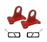 Parachoques Trasero Gancho Remolque Parachoques Para Land Difusor | Para Rover Para Defender 90 110 2020-2024 Aleación Gancho Remolque Coche Parachoques Anillos En D Remolque Trasero(Rojo)