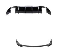 Parachoques Trasero Protectora Para Dodge Para Cargador Para SRT R/T | Para Scat 2015-2023 Difusor Trasero Piezas Modificación Separador Labios Parachoques Delantero(Glossy Black)