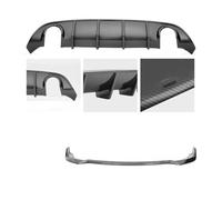 Parachoques Trasero Protectora Para Dodge Para Cargador Parachoques | Para SRT R/T Para Scat 2015-2023 Exterior Difusor Trasero Parachoques Delantero Divisor Labios(Carbon Look)