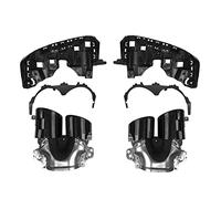 Parachoques Trasero Turbo Silenciador Puntas De Escape Salidas De Tubo Para Mercedes Para Benz GLA H247 GLA180 GLA200 GLA220 GLA250 GLA45 AMG(With Black Mufflers)