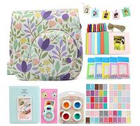 ParaCity - Accesorios para cámara Fujifilm Instax Mini 9 o Mini 8 Instant Film Camera 8 en 1 Bundle. Funda Fuji con correa, álbum de fotos, marco, lente selfie, filtros, palos y más