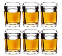 PARACITY Juego de 6 Vasos Chupito,Chupitos Frescos de 2 oz, Shooter Verre de Tequila con Base Pesada, Regalo Para Hombres, Regalo del día del Padre,Aptas Para el Lavavajillas.