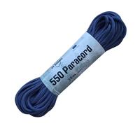 Paracord 550 Type III 100% Nylon, 30 Metros, 4 milímetros de Grosor, 7 Hilos, 249 Kilos de Carga máxima. Azul Celeste, Azul-Coyote, Bondi, Cobalto, índigo, Marino, púrpura (Azul Marino, 30 Metros)