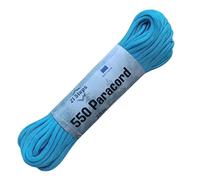 Paracord 550 Type III 100% Nylon, 30 Metros, 4 milímetros de Grosor, 7 Hilos, 249 Kilos de Carga máxima. Azul Celeste, Azul-Coyote, Bondi, Cobalto, índigo, Marino, púrpura (Azul Bondi, 30 Metros)