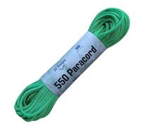 Paracord 550 Type III 100% Nylon, 30 Metros, 4 milímetros de Grosor, 7 Hilos, 249 Kilos de Carga máxima. Ver.de, Esmeralda, Oliva, Verde/Coyote, Verde/Negro, Militar. (Green 30 Metros)
