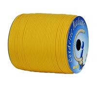 Paracord 550 Type III Basic, Amarillo 4 mm - 50 m, núcleo de 7 Hilos, 100% Made in Italy 006078845 Corderie Italiane