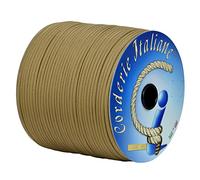 Paracord 550 Type III Basic, Beige 4 mm - 10 m, núcleo de 7 Hilos, 100% Made in Italy 006078616 Corderie Italiane