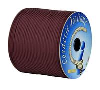 Paracord 550 Type III básico, Burdeos 4 mm - 200 m, núcleo de 7 Hilos, 100% Made in Italy 002078340 Corderie Italiane