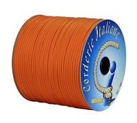 Paracord 550 Type III Stripes, Amarillo/Rojo 4 mm - 10 m, núcleo de 7 Hilos, 100% Made in Italy 006079361 Corderie Italiane