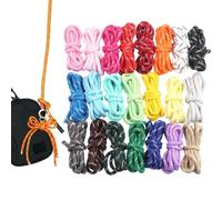 Paracord para creación de 22 colores, 5 mm de grosor, 22 m, cuerda trenzada
