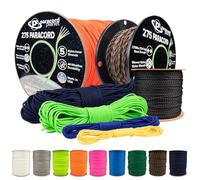 Paracord Planet 275 lb de Paracord - Cuerda de nylon de 3/32 pulgadas (2,38 mm) para manualidades con núcleo interno de 5 hebras - Viuda Negra (76,2 m)