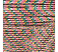 PARACORD PLANET Bobina de cuerda táctica de 250 pies, resistencia a la tracción, 3 hebras de cuerda de paracaídas, confeti
