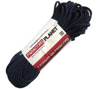 PARACORD PLANET Cuerda de paracaídas comercial de seguridad tipo III de 550 libras, varios colores (azul medianoche, 100 pies)
