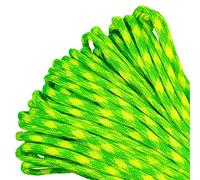 PARACORD PLANET - Cuerda de paracaídas de 7 hebras de Nailon Tipo III 550 de Grado Comercial (Resplandor diurno, 50 pies)