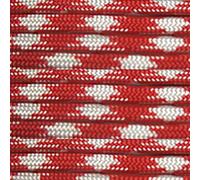 PARACORD PLANET Cuerda de paracaídas de nailon tipo III de 7 hebras de 550 libras, única, moteada, fabricada en los Estados Unidos, fuerte, duradera, resistente a la putrefacción y al moho (campos de